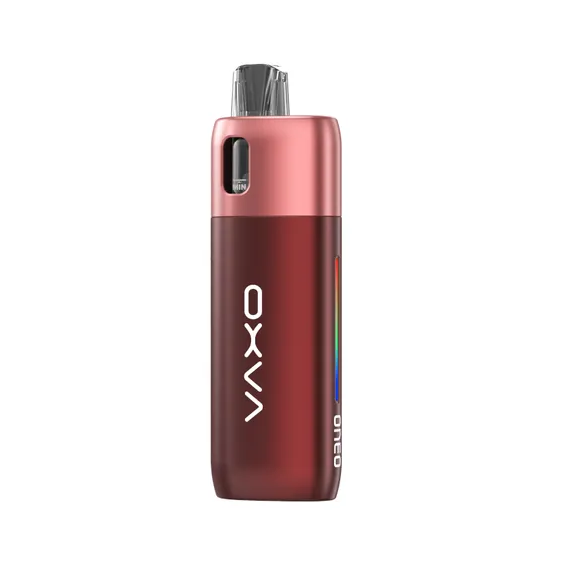 OXVA Oneo Pod Mod Kırmızı Metalik, kompakt ve şık elektronik sigara.