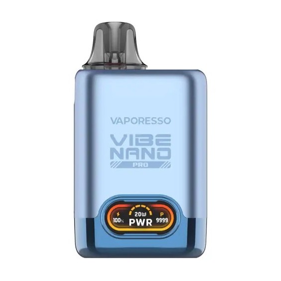Vaporesso Vibe Nano Pro Pod Mod Mavi, dijital ekranlı kompakt elektronik sigara