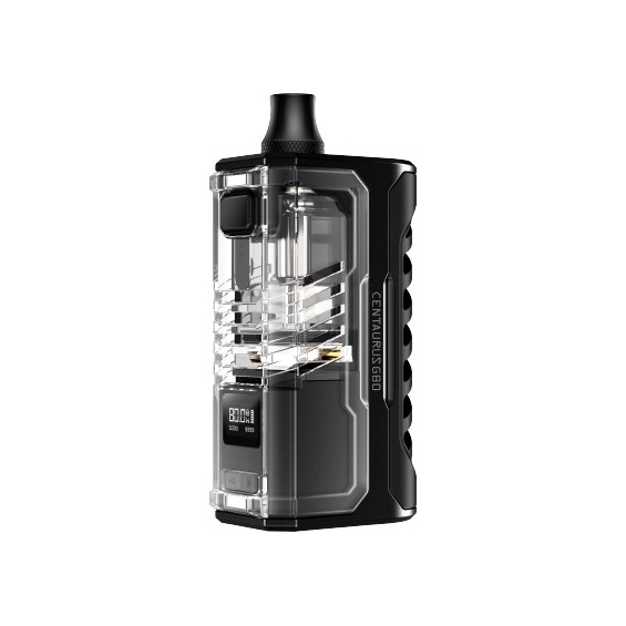 Lost Vape Centaurus G80 AIO Pod Mod şeffaf siyah gövde.