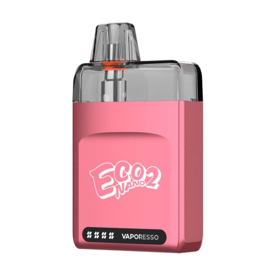 Vaporesso Eco Nano 2 Pod Mod pembe renkli kompakt elektronik sigara.