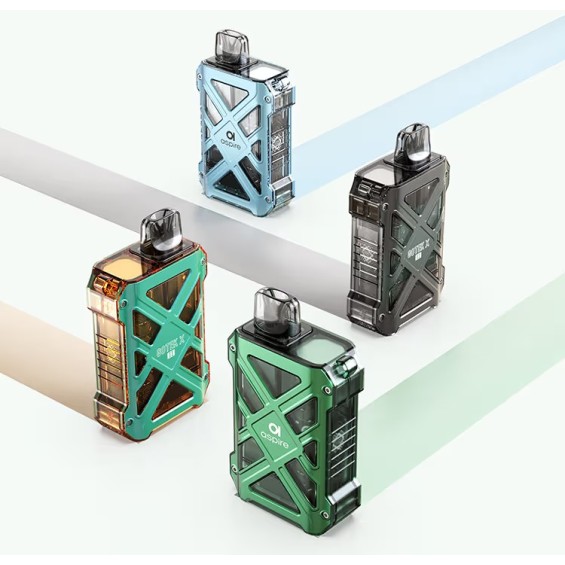 Aspire Gotek X Pod Mod farklı renk seçenekleri, şeffaf gövde