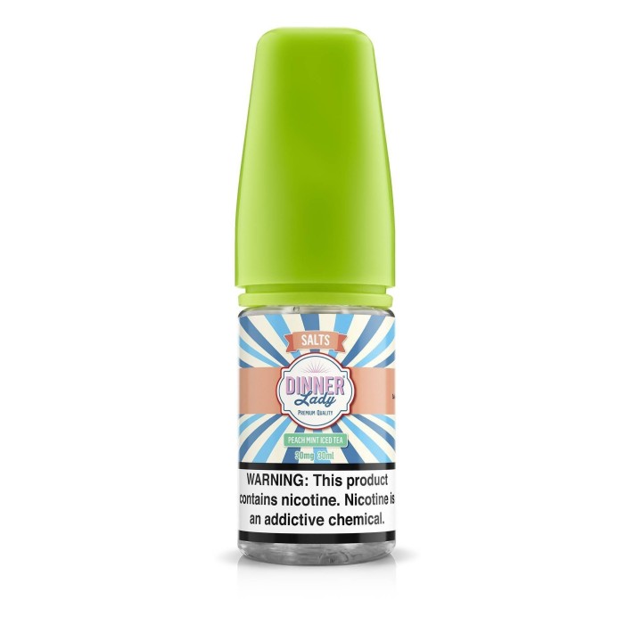 Dinner Lady Peach Mint Iced Tea Salt Likit, 30ml, Yeşil Kapaklı