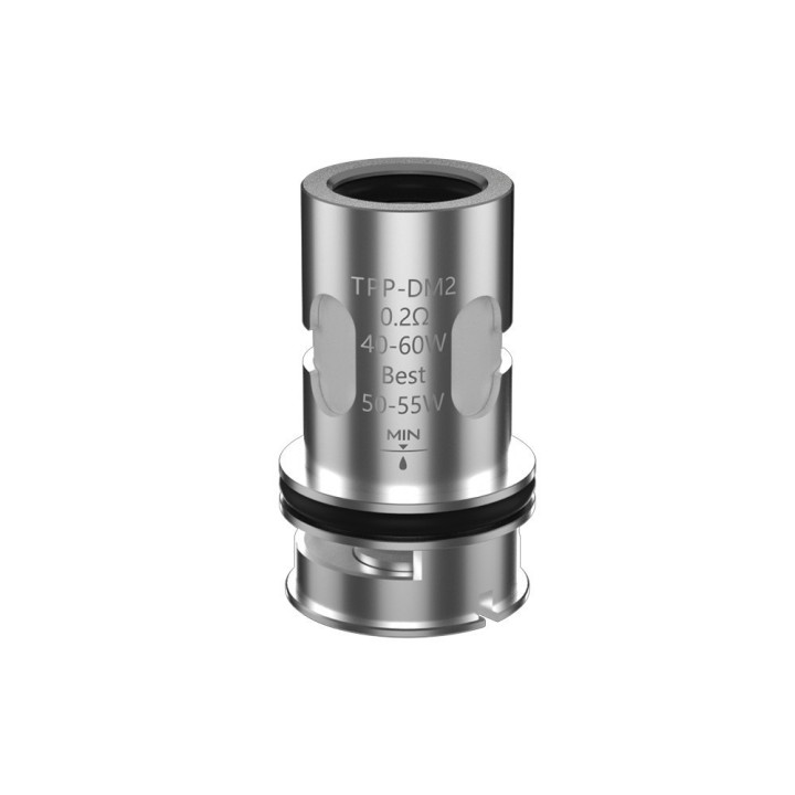 Voopoo TPP-DM2 0.2Ω Coil, 40-60W, yedek atomizer başlığı.
