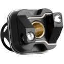 Alexa Six RBA Atomizer Siyah, altın iç detaylı, kompakt yapı.