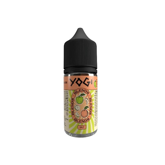 Yogi Delight Elma Şeftali Buz Salt Likit, Meyveli Tütün Aroması