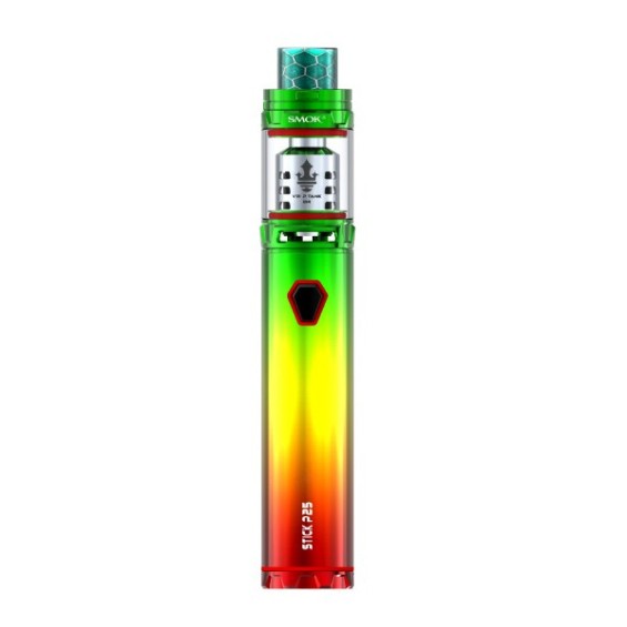 Smok Stick P25 Pod Mod yeşil-sarı-kırmızı degrade renkli elektronik sigara.