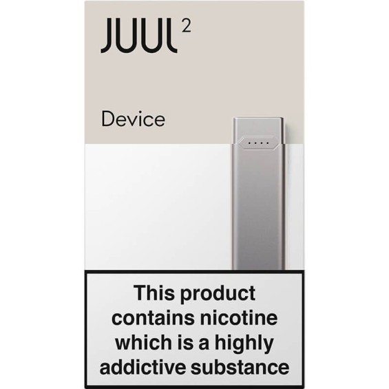 Juul 2 Cihaz Pod Mod Gümüş, Nikotin İçerir Uyarı Etiketli