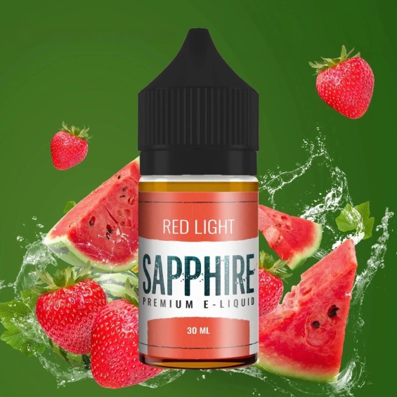 Sapphire Red Light E Likit çilek karpuz aromalı premium e-sıvı 30ml