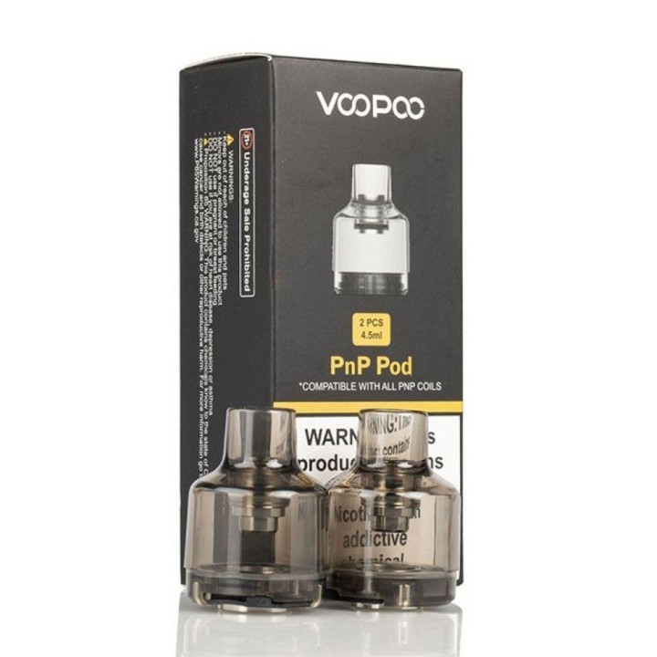Voopoo PNP 2'li 4.5ml Kartuş Seti, Şeffaf Yedek Pod