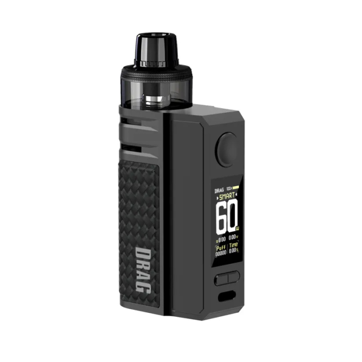 Voopoo Drag E60 Pod Mod Siyah, Kompakt, Akıllı Ekran Elektronik Sigara