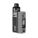 Voopoo Drag E60 Pod Mod gri renkli, şık tasarım, dijital ekranlı.