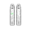 Oxva Xlim Go 2 Pod Mod gümüş renkli, dalgalı gövde, şeffaf kartuş.