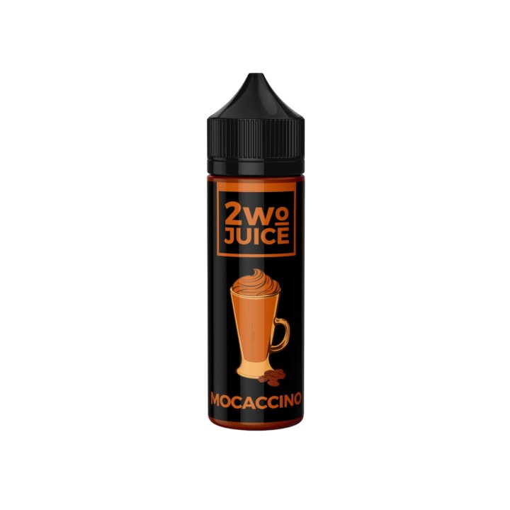 Two Juice Mocacino E Likit şişesi kahve aromalı elektronik sigara likiti