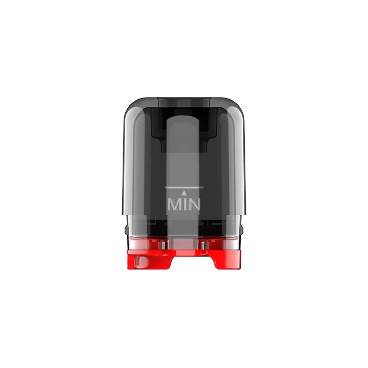 Uwell Whirl S2 Kartuş yedek tank, gri ve kırmızı detaylı.