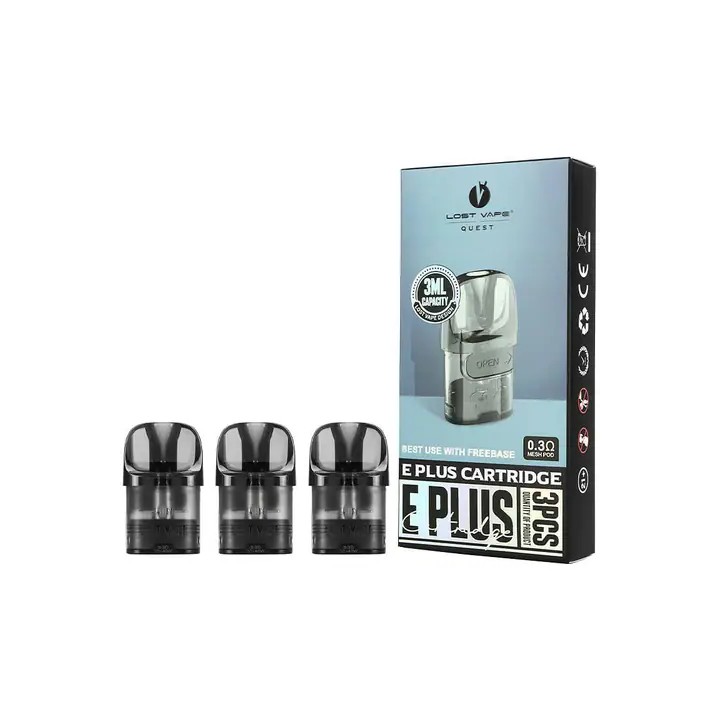 Lost Vape E-Plus V2 Kartuş→0.3 Ohm