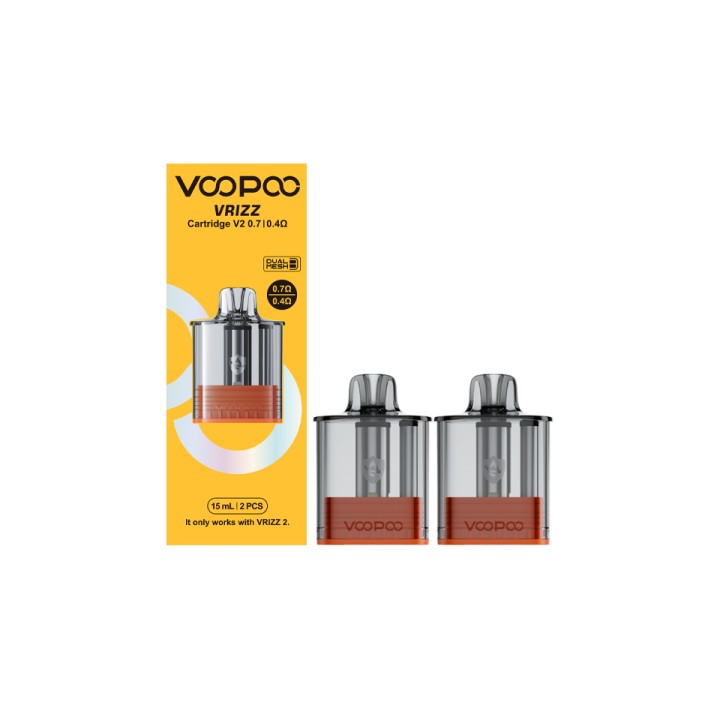 Voopoo Vrizz V2 Kartuş→0.4 Ohm - 0.7 Ohm