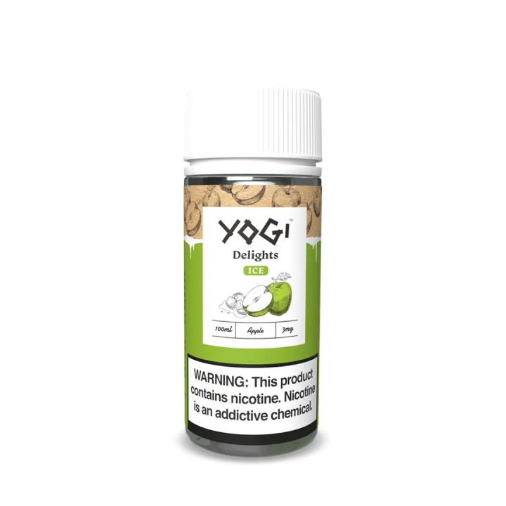 Yogi Delights Green Apple İce E Likit 100 ML→6MG