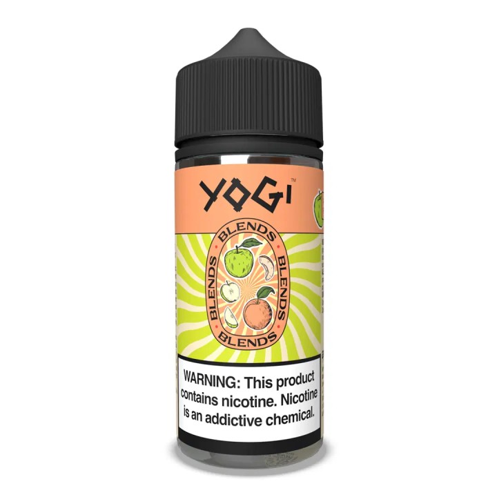 Yogi Blends Apple Peach İce E Likit 100 ML→6MG