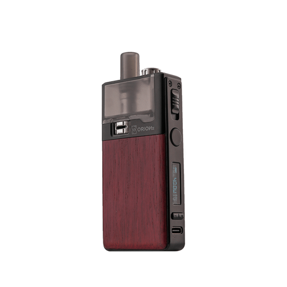 Lost Vape Orion 2 Pod Mod, Koyu Kırmızı Ahşap Kaplama, Elektronik Sigara