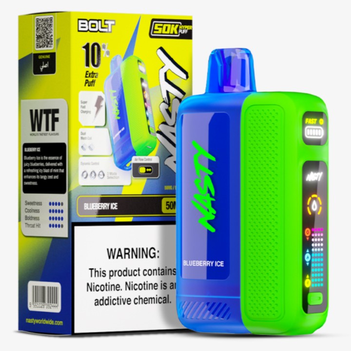 Nasty Bolt 50K Puff Kullan At→Blueberry Ice