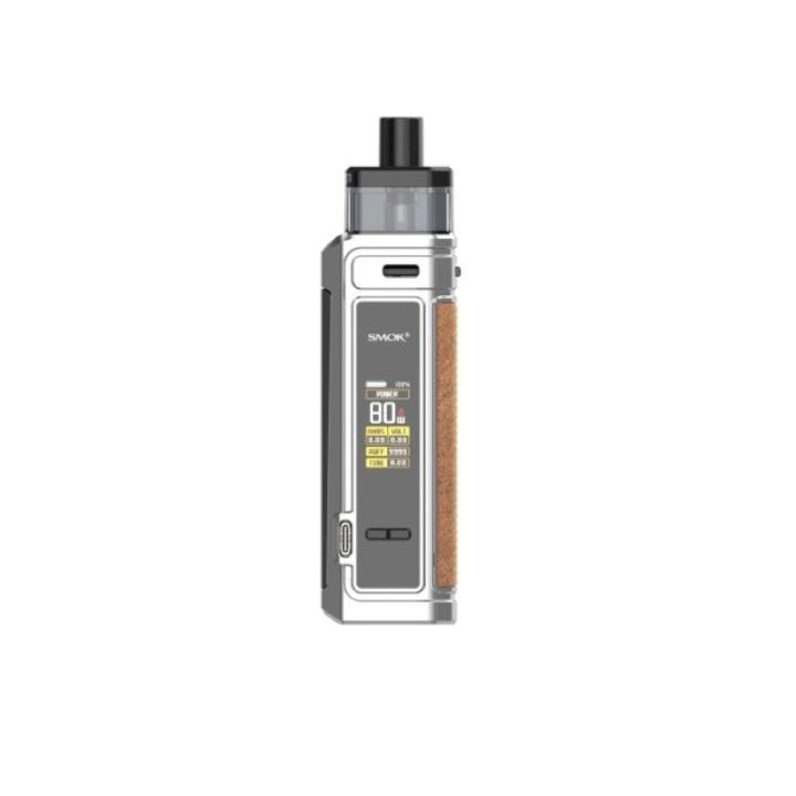 Smok G PRIV PRO Pod Mod Gümüş Kahverengi, dijital ekranlı elektronik sigara