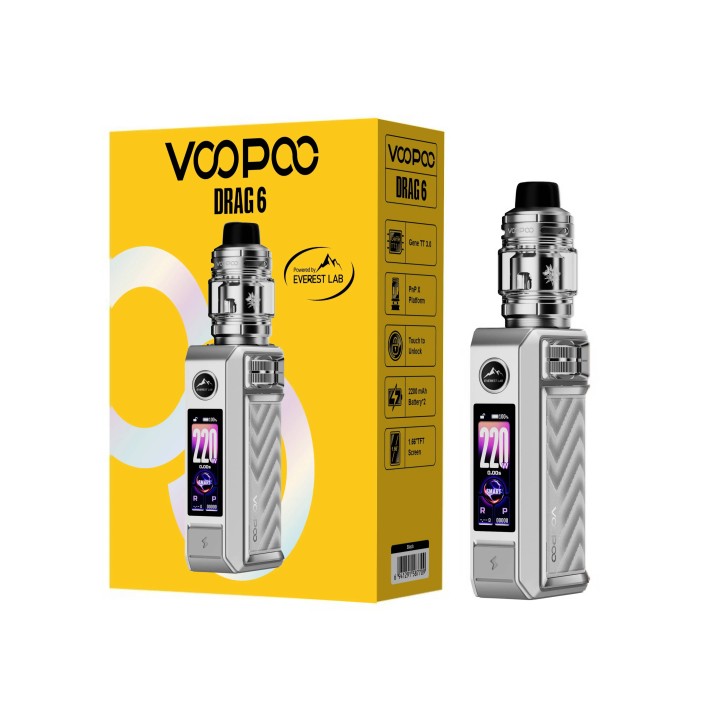 Voopoo Drag 6 Kit→Metal Gray