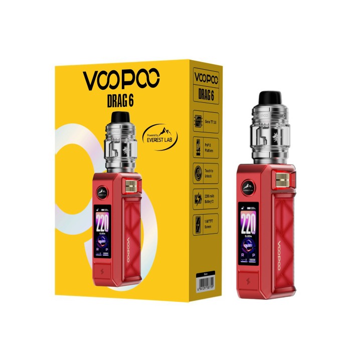 Voopoo Drag 6 Kit→Red
