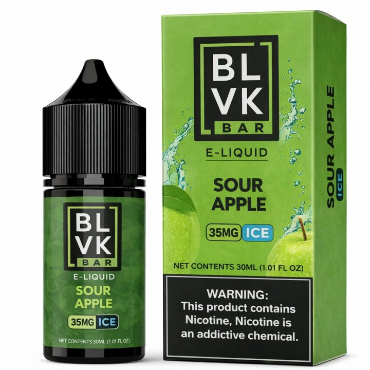 BLVK Bar Sour Apple Ice Salt Likit