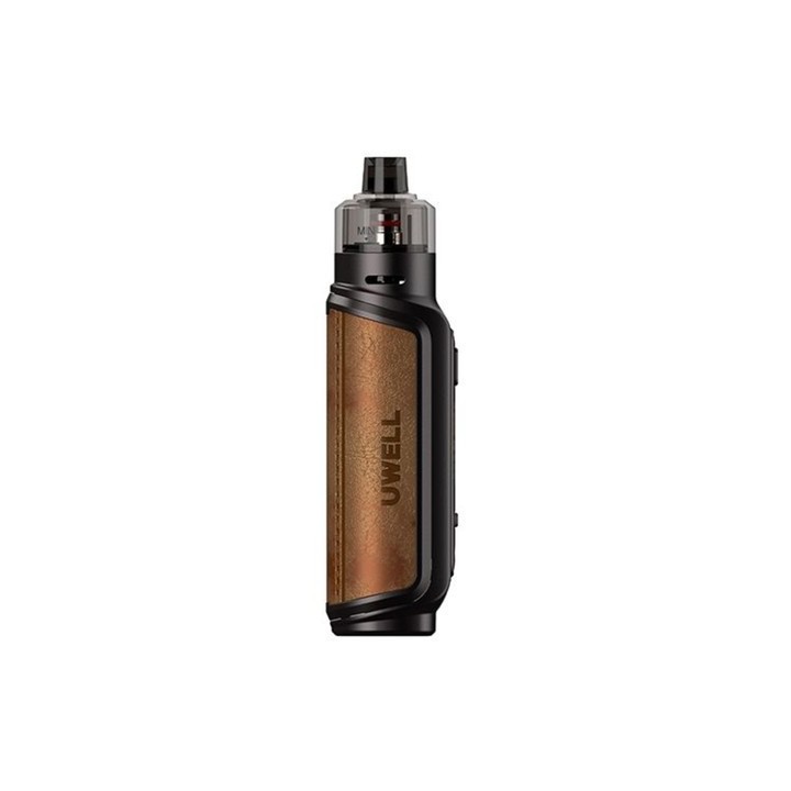 Uwell Aeglos P1 Pod Mod kahverengi deri görünümlü elektronik sigara