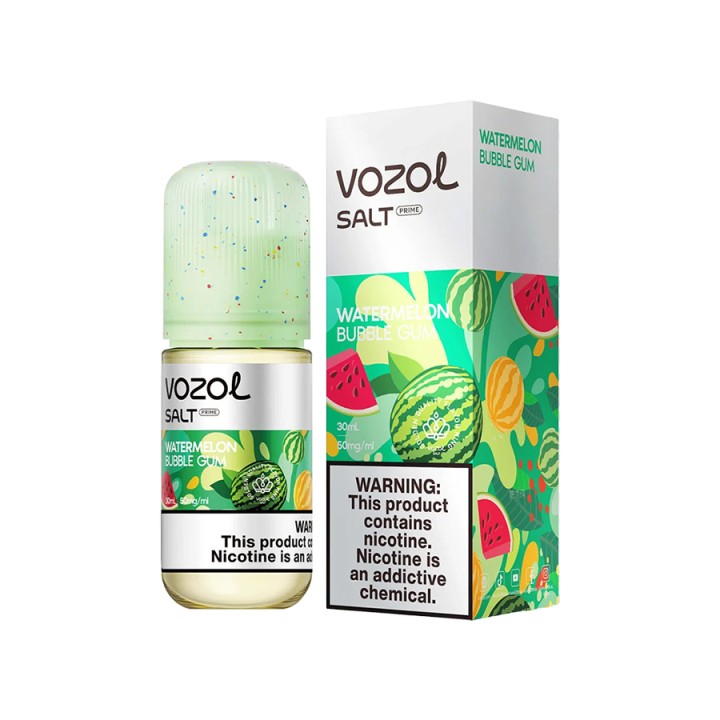 Vozol Watermelon Bubble Gum Salt Likit→30MG