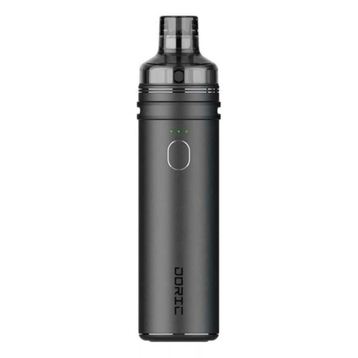 Voopoo Doric 60 Pod Mod koyu gri renkli, şık elektronik sigara.