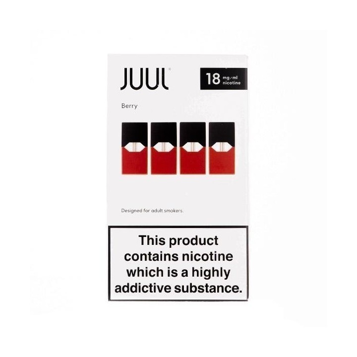 Juul Berry 1.8 Kartuş Paketi 4 Adet Kırmızı Pod, 18mg Nikotin