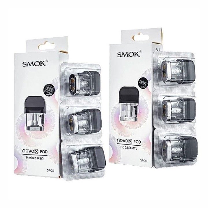 Smok Novo X Kartuş 0.8ohm Mesh/DC Pod Yedek Parça 3'lü Paket