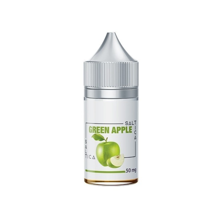 Saltica Green Apple Salt Likit 50 mg, Yeşil Elma Aromalı Salt.