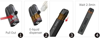 Smok Nfix Pro Kartuş dolum ve kullanım adımları görseli